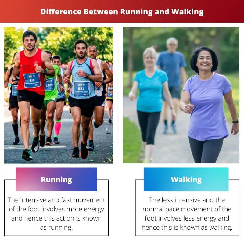 Difference Between Running and Walking