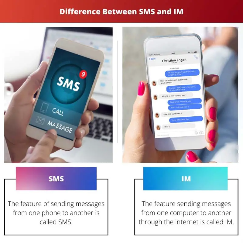 Difference Between SMS and IM