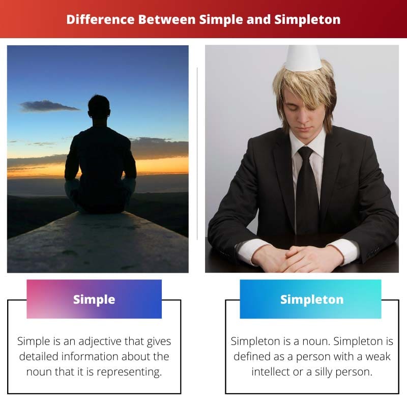 Διαφορά μεταξύ Simple και Simpleton
