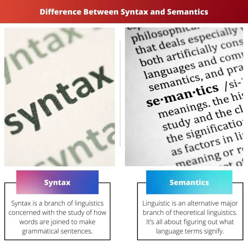 Difference Between Syntax and Semantics