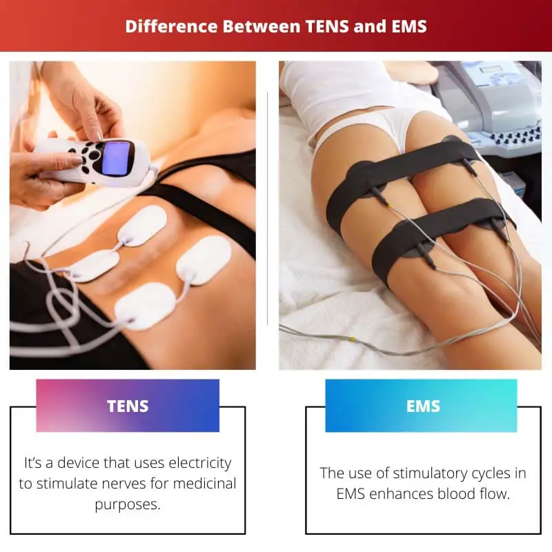 الفرق بين TENS و EMS