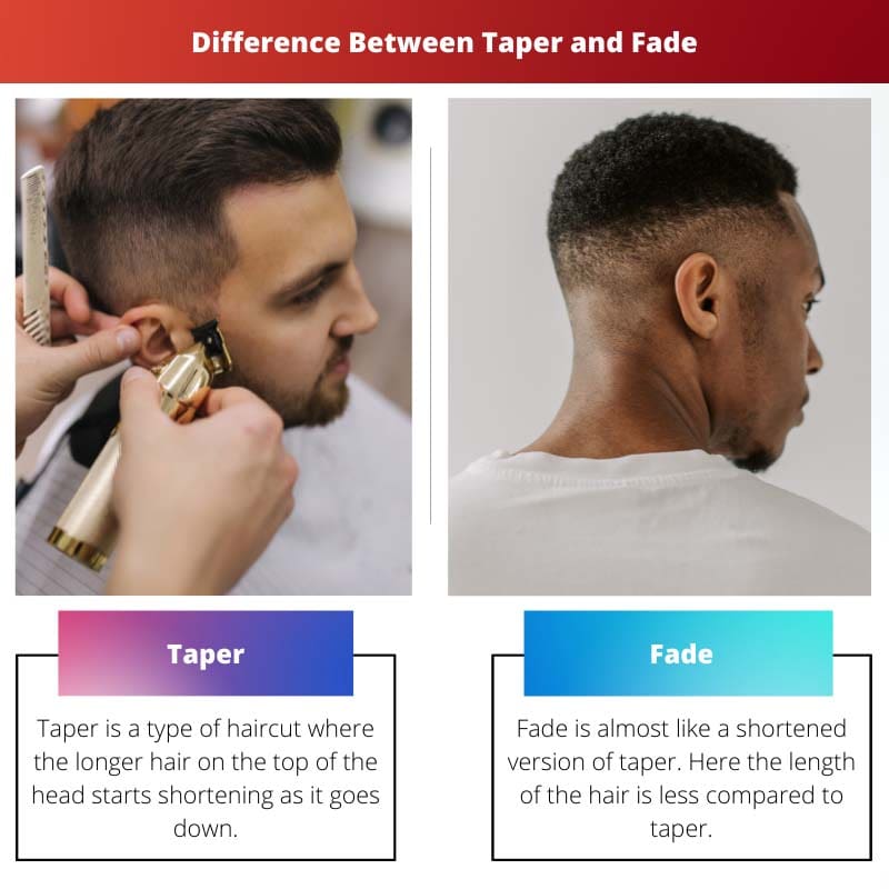 Різниця між Taper і Fade