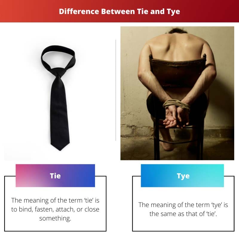 टाई और टाई के बीच अंतर