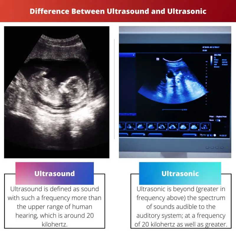 Difference Between Ultrasound and Ultrasonic