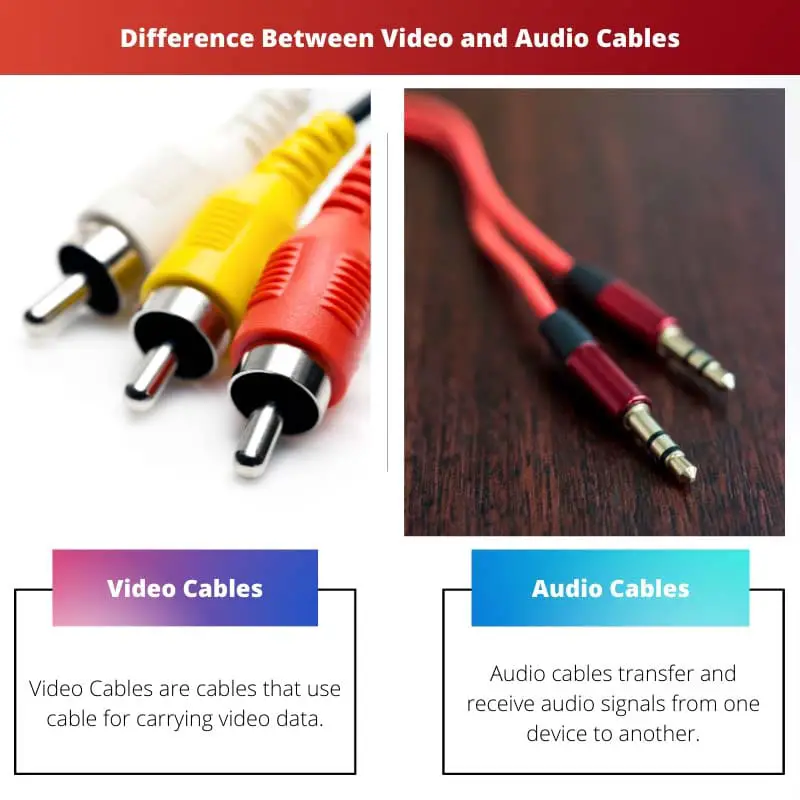 Difference Between Video and Audio Cables
