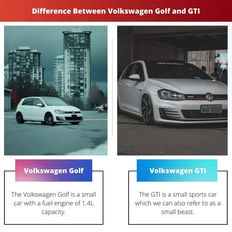 Difference Between Volkswagen Golf and GTI