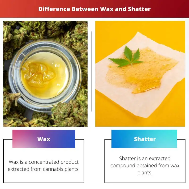Difference Between Wax and Shatter