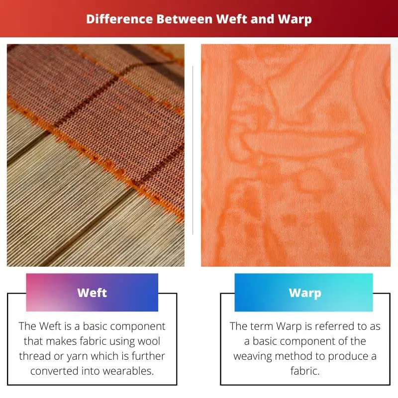 الفرق بين Weft و Warp