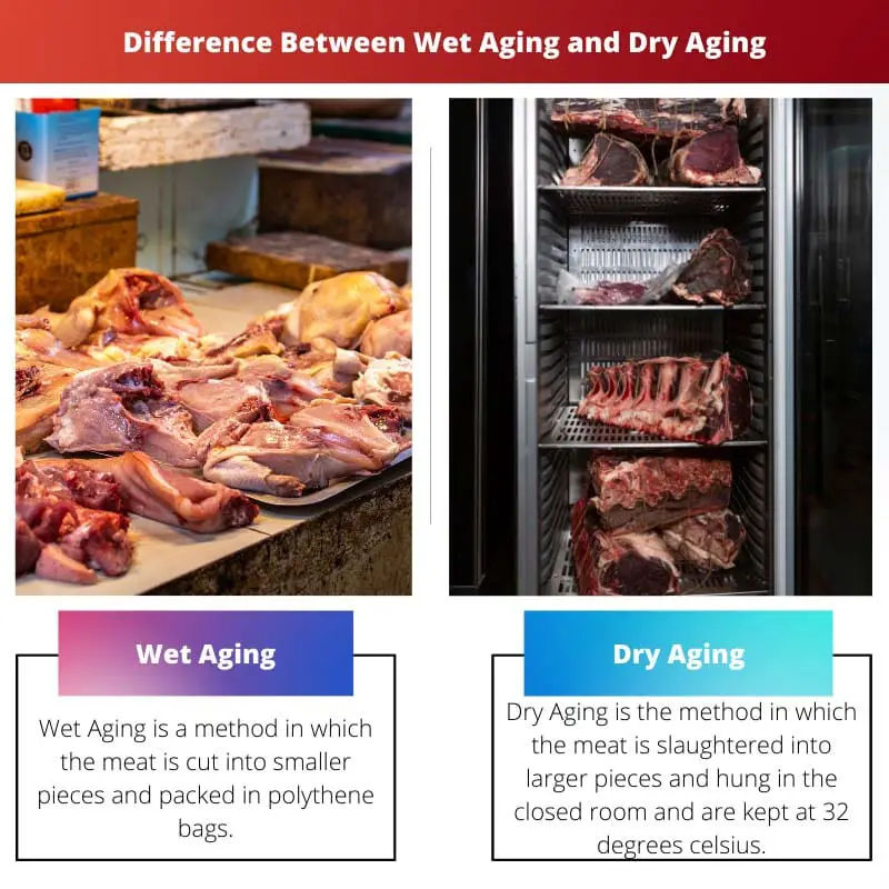Difference Between Wet Aging and Dry Aging
