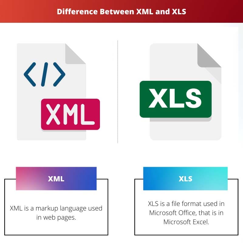 Diferença entre XML e XLS