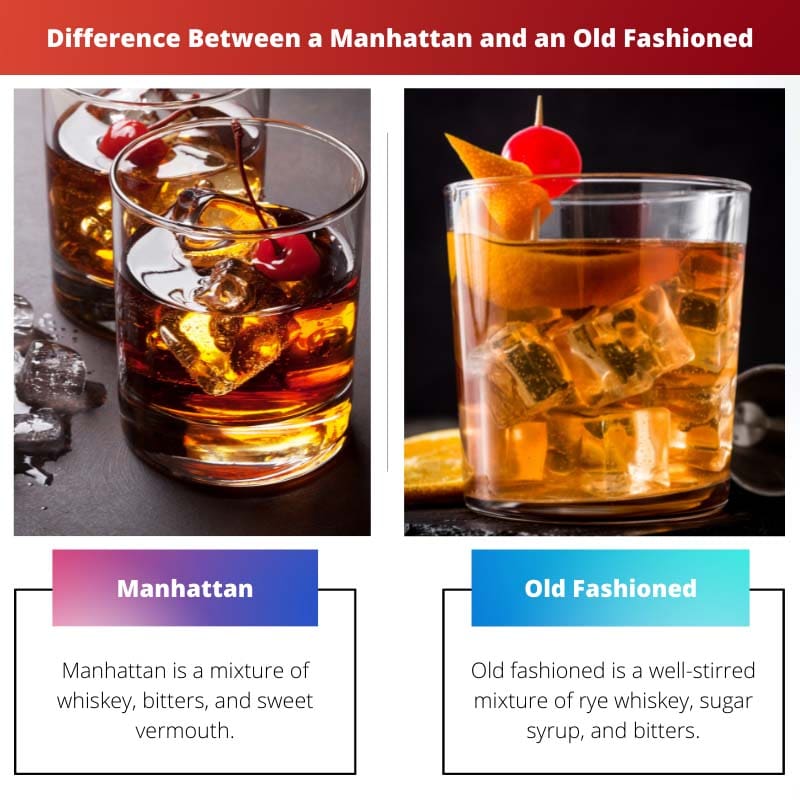 Sự khác biệt giữa Manhattan và Old Fashioned