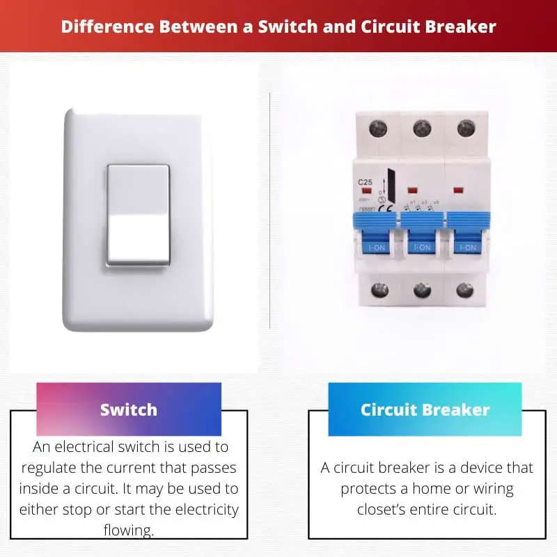 Difference Between a Switch and Circuit Breaker