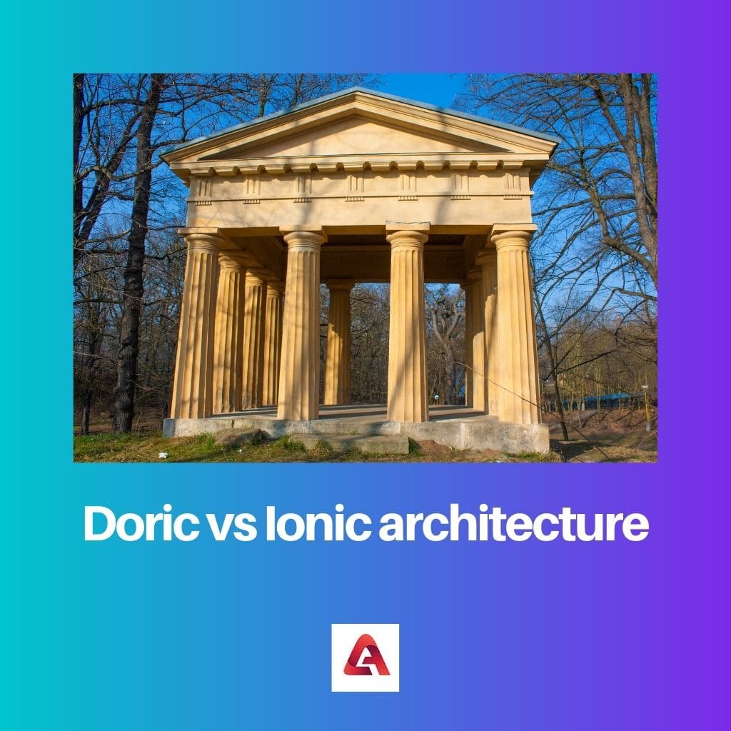 Dórská vs iónská architektura