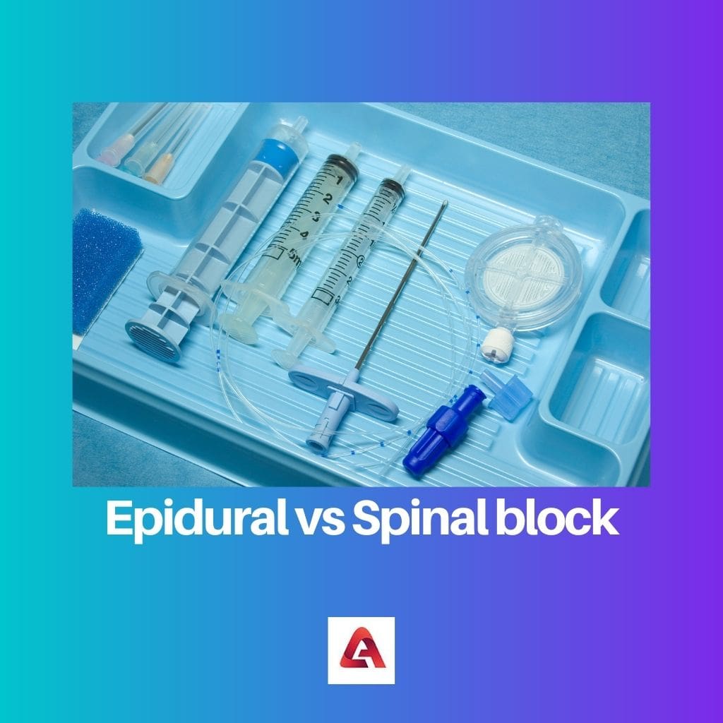 Epiduraal versus spinaal blok