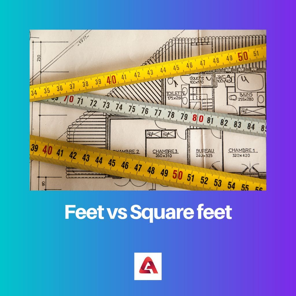 Feet vs Square feet