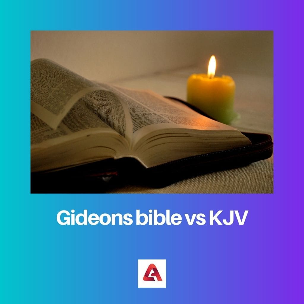 Bible des Gédéons vs KJV 1