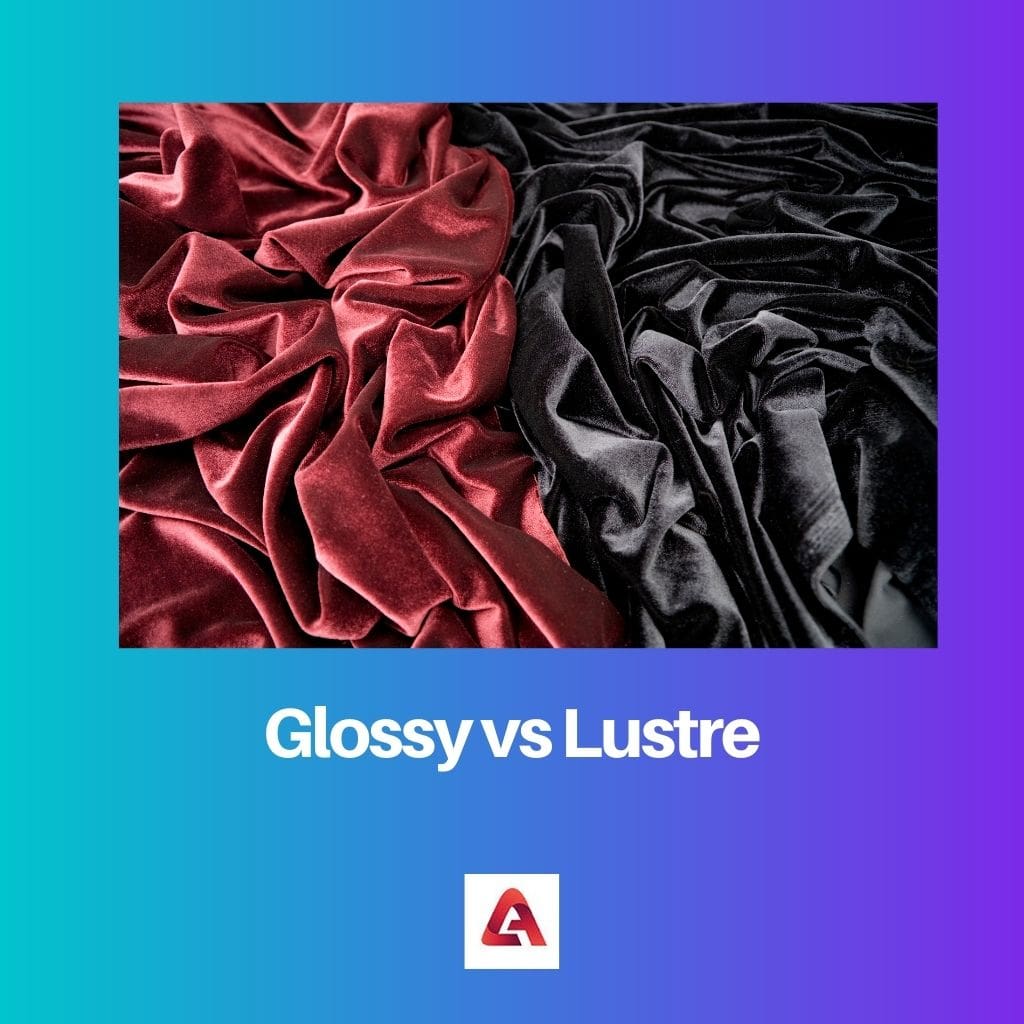 Glossy vs Lustre