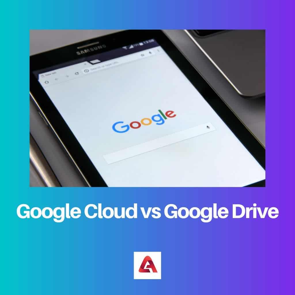 Google Cloud frente a Google Drive