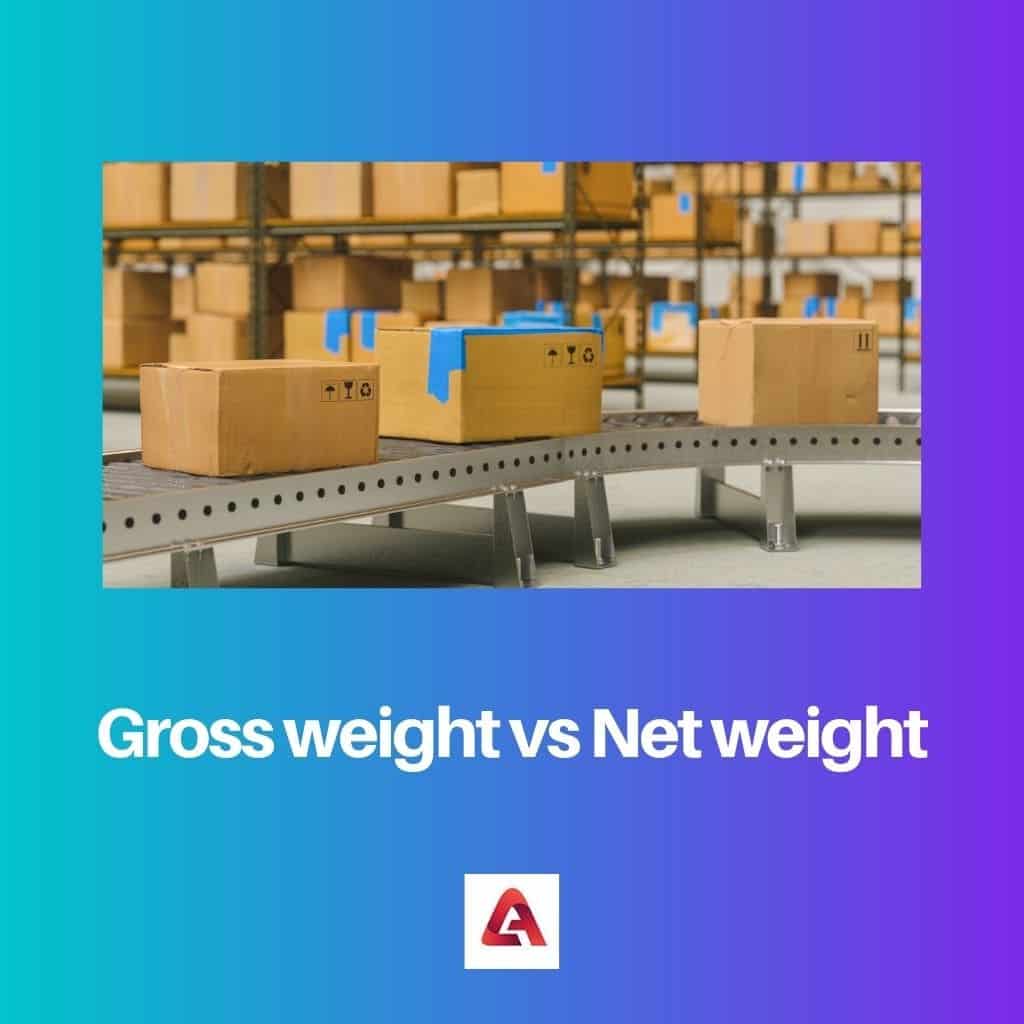 What Is Net Weight Vs Gross Weight