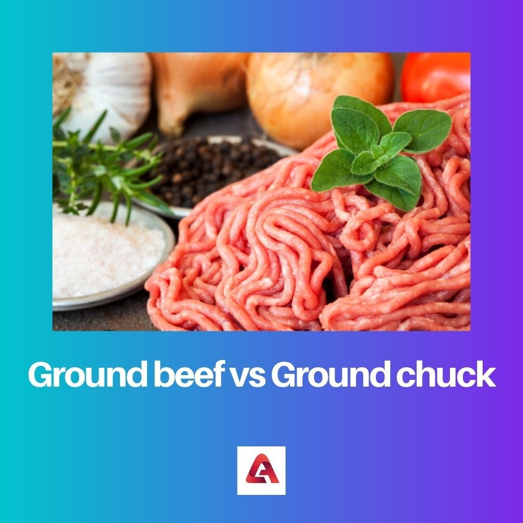 Ground beef vs Ground chuck