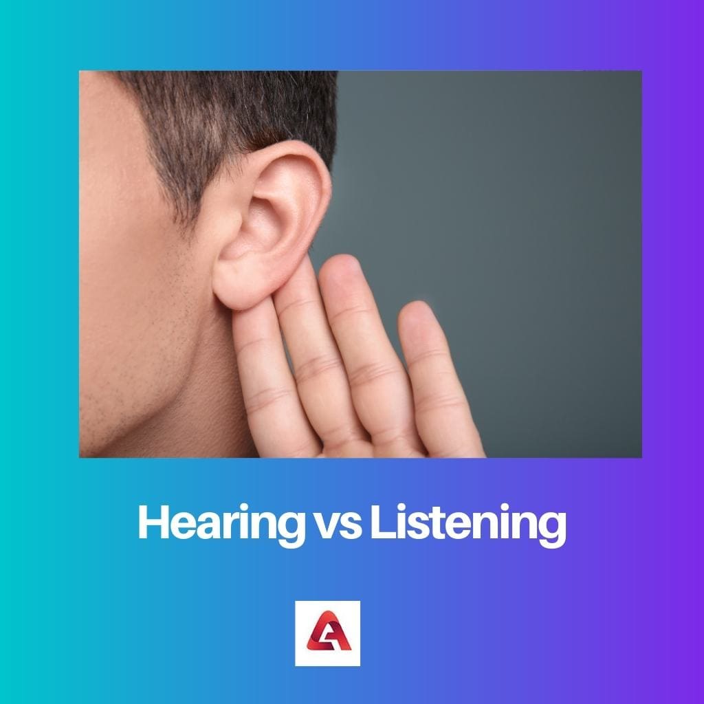 Mendengar vs Mendengarkan