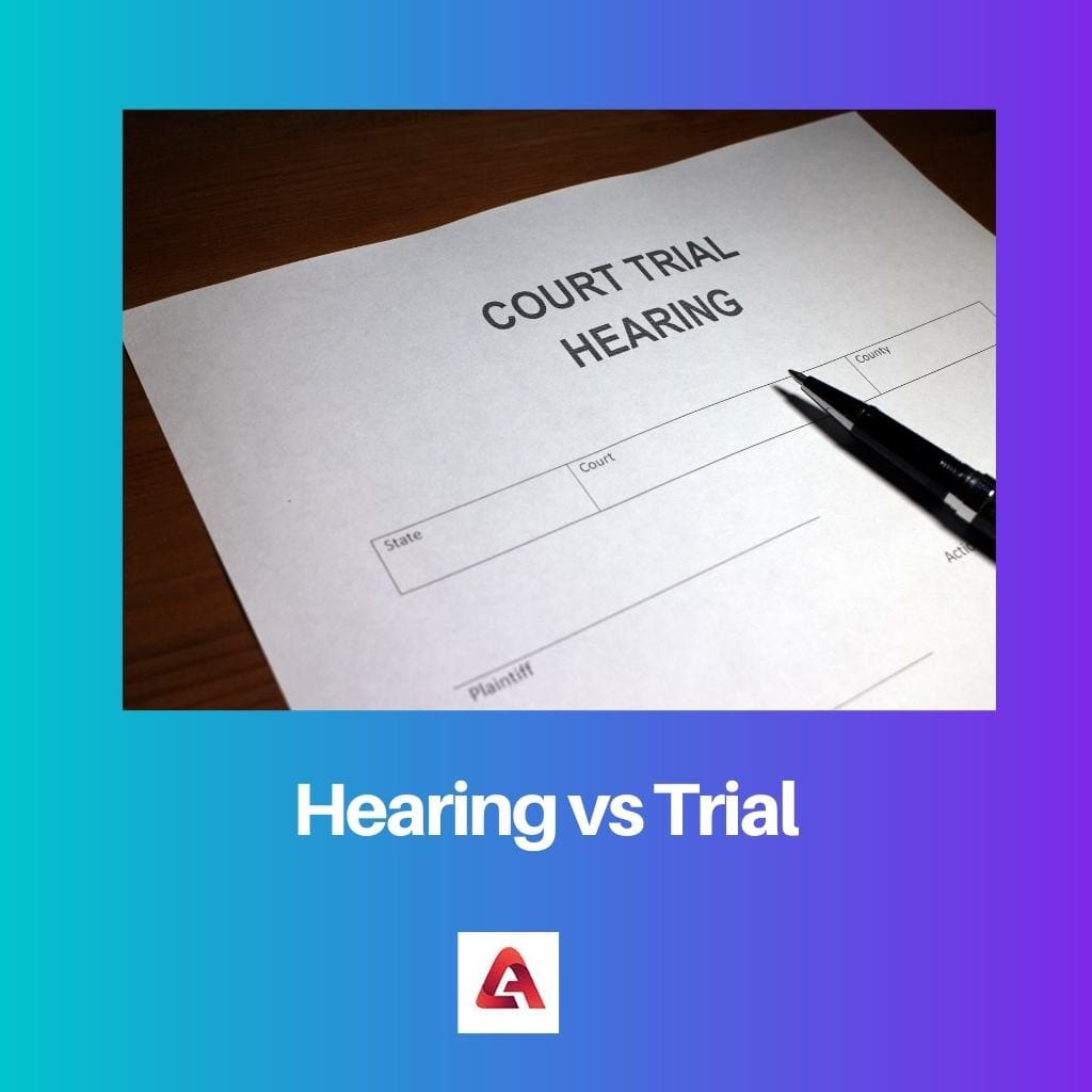 Pendengaran vs Pengadilan