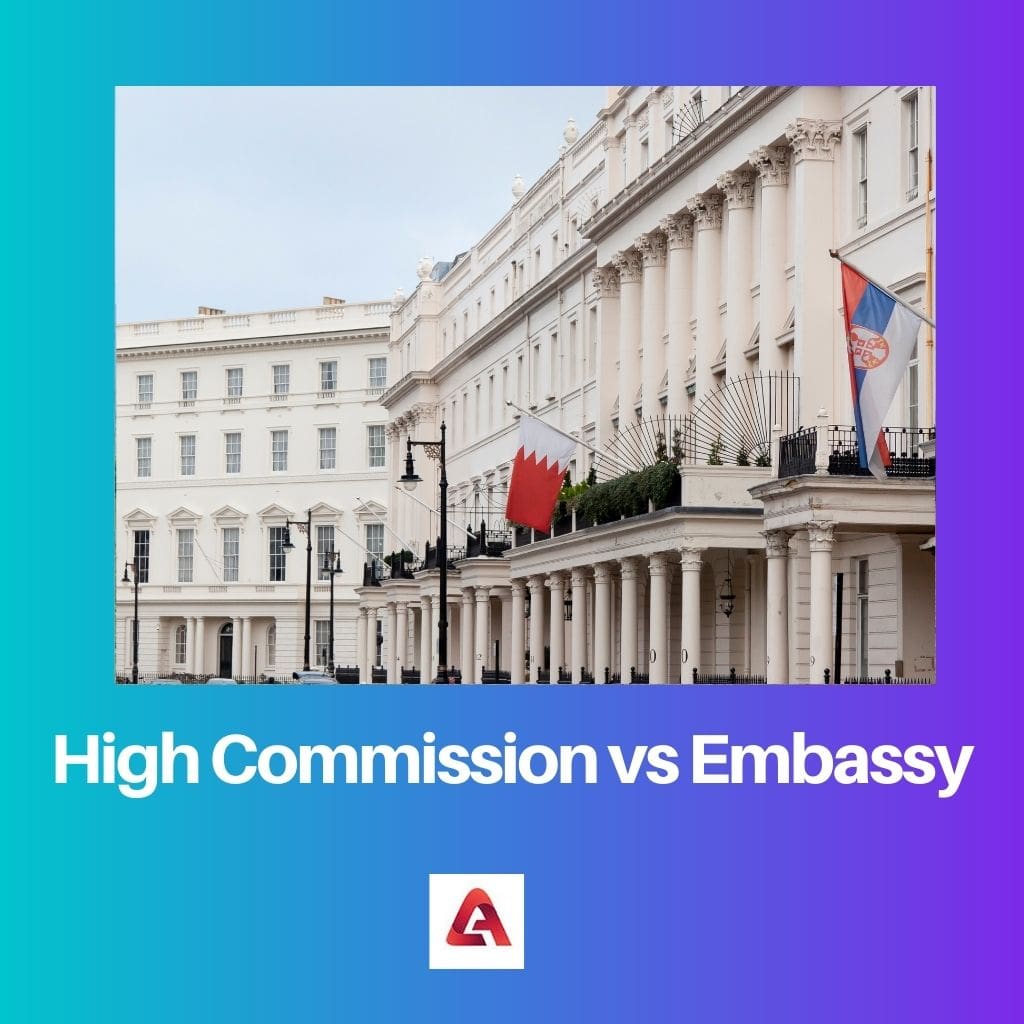 Alto Comissariado vs Embaixada