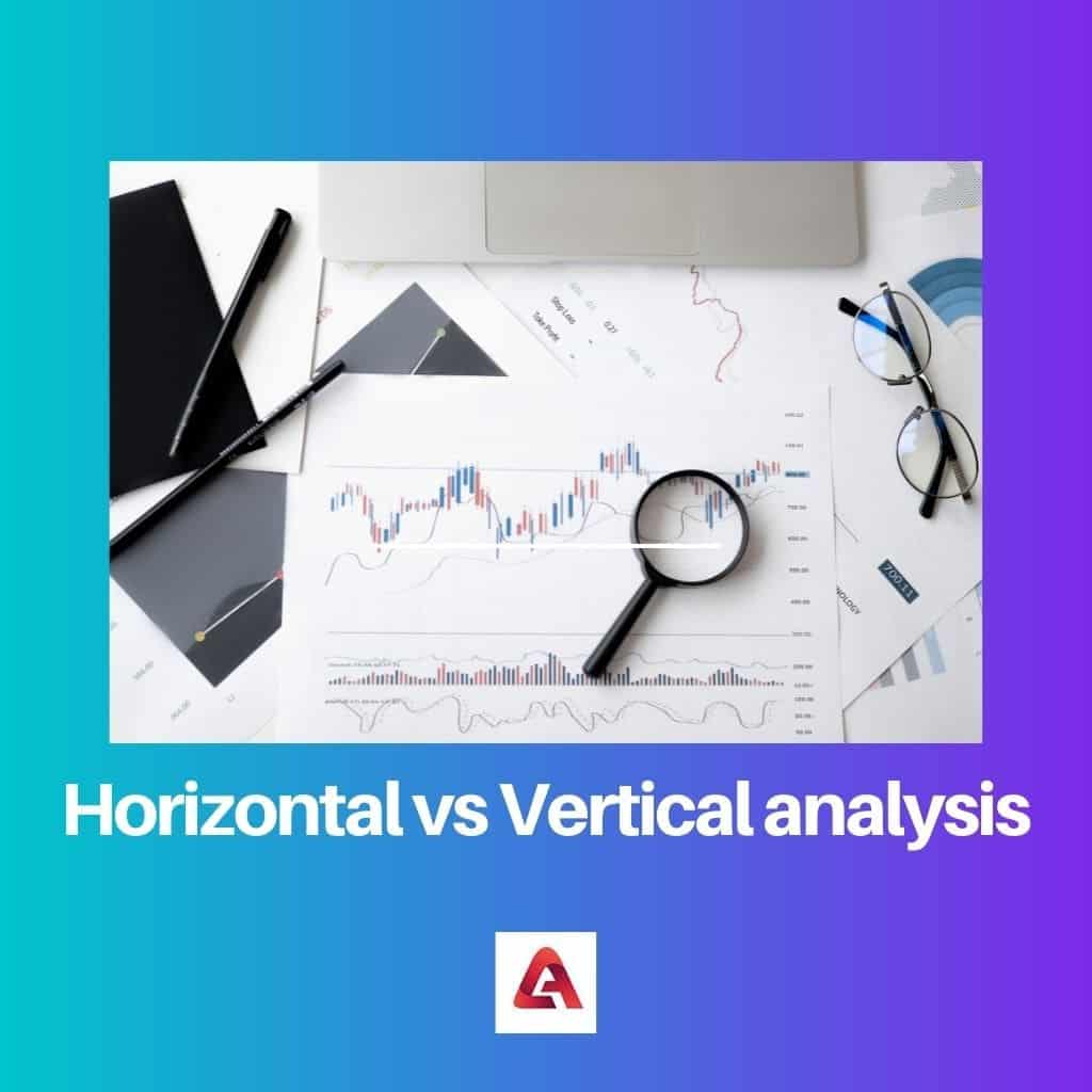 Horizontální vs vertikální analýza