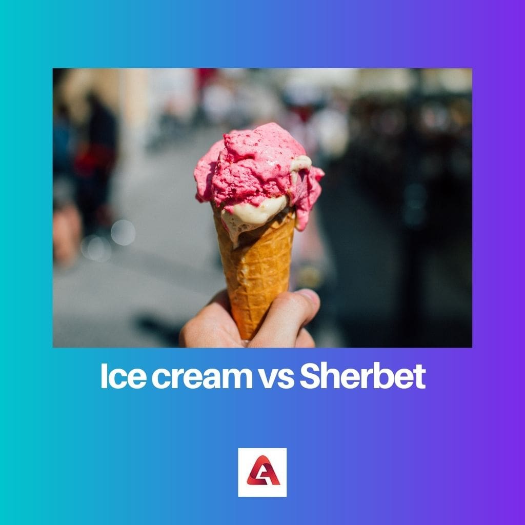Ice cream vs Sherbet