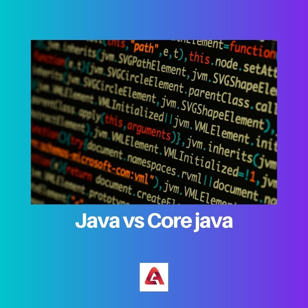 Java vs Core java