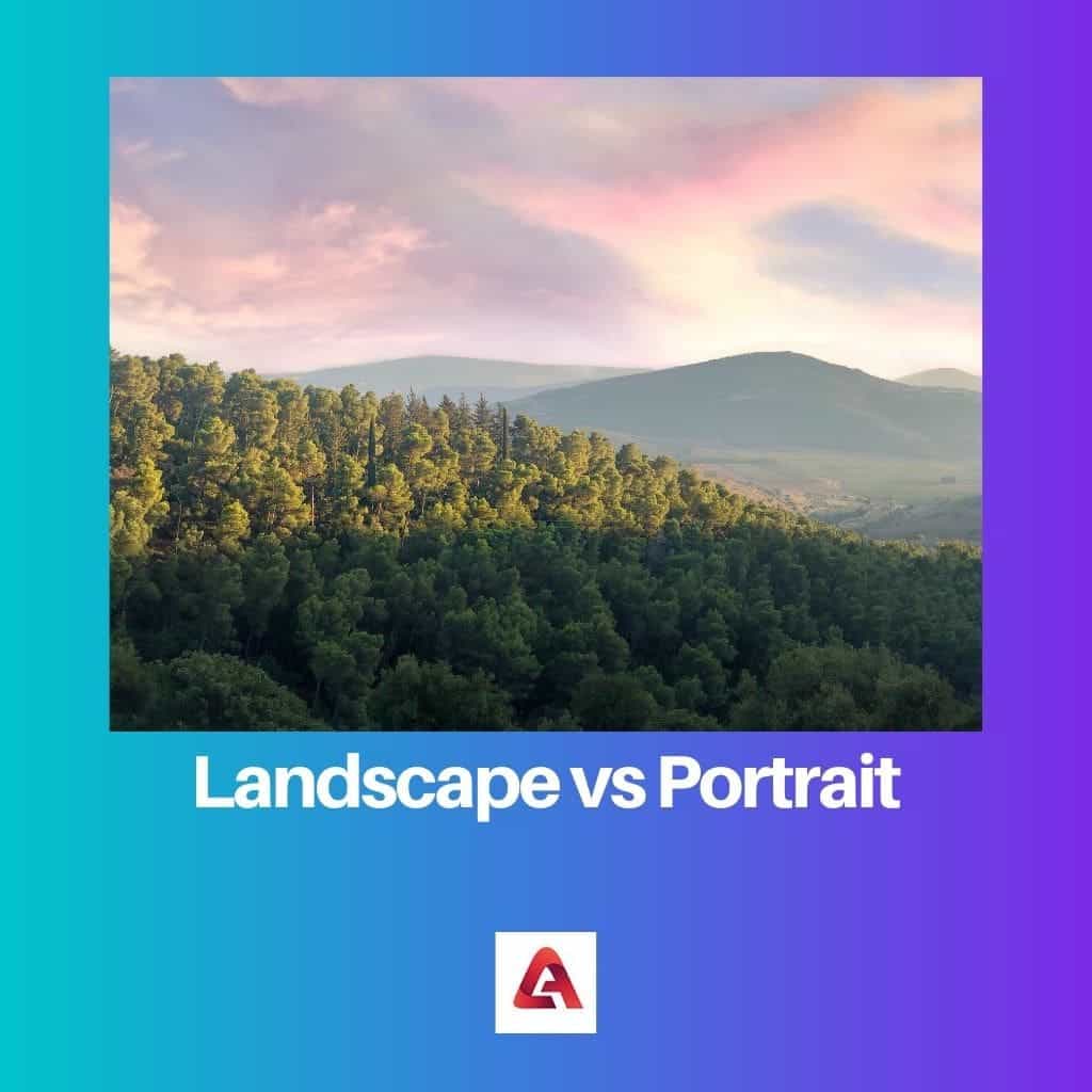 landscape vs portrait photo