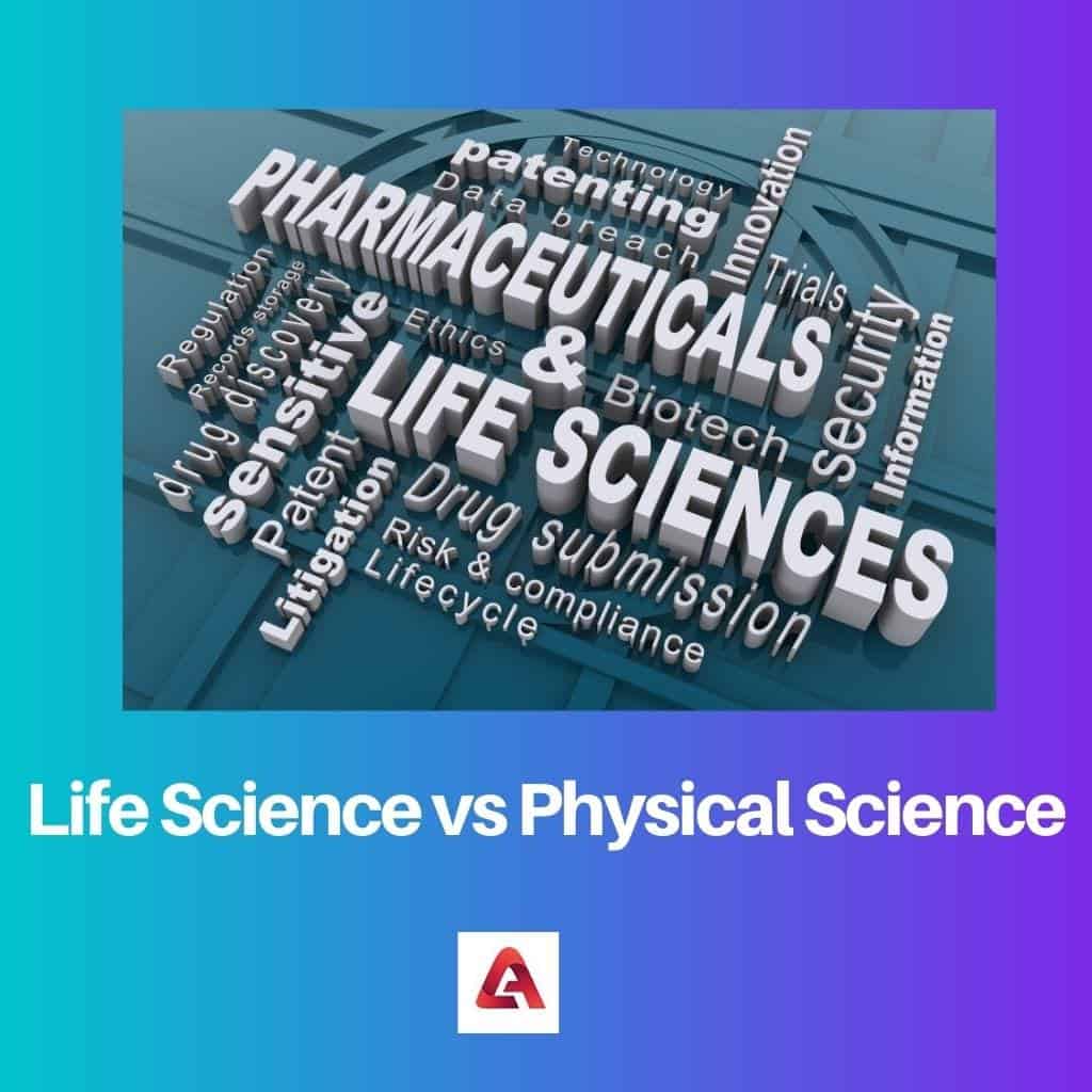 Ciências da Vida vs Ciências Físicas