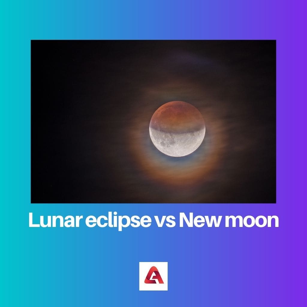 Eclissi lunare vs Luna nuova