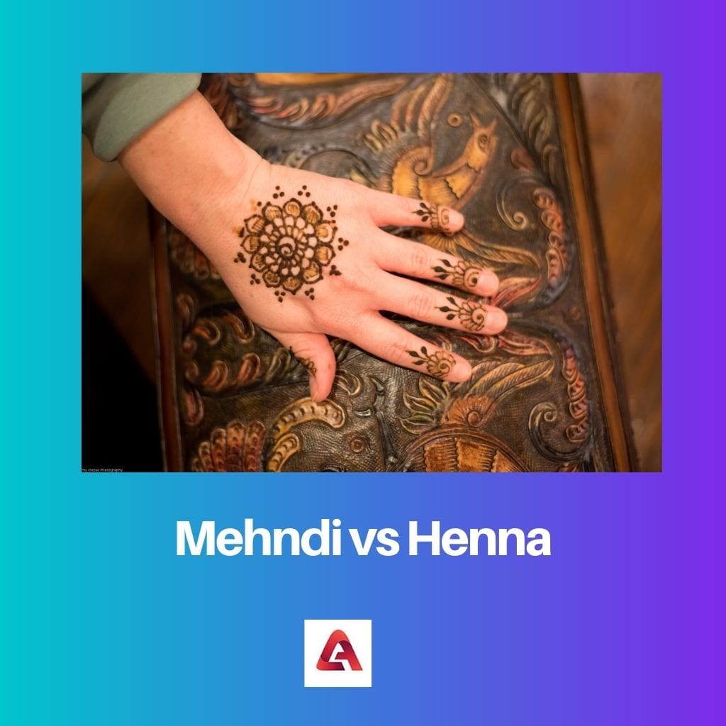 Mehndi gegen Henna