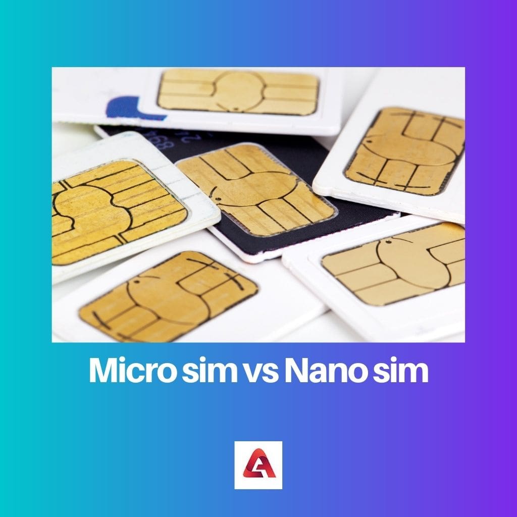 Sim mikro vs sim Nano