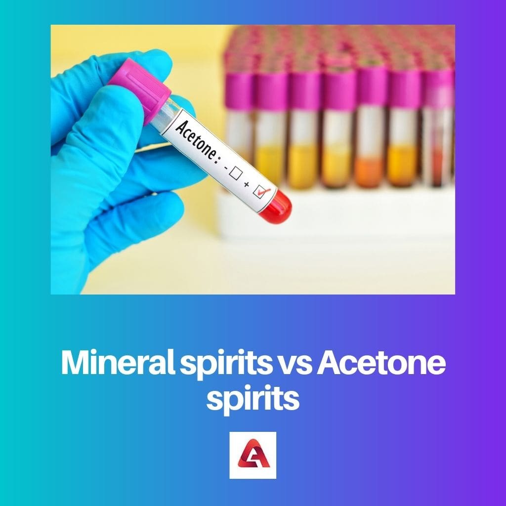 Alcoholes minerales vs alcoholes de acetona
