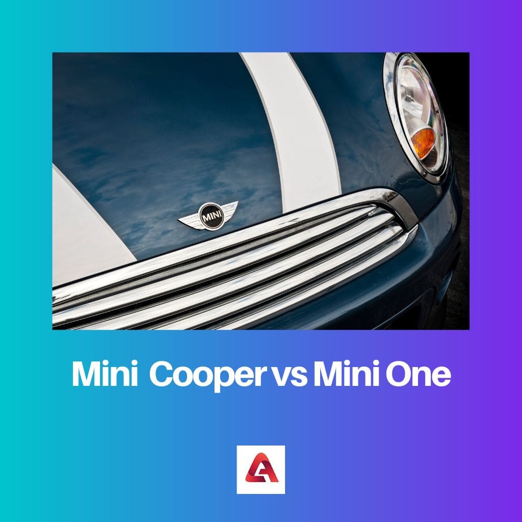 Mini cooper vs Mini one