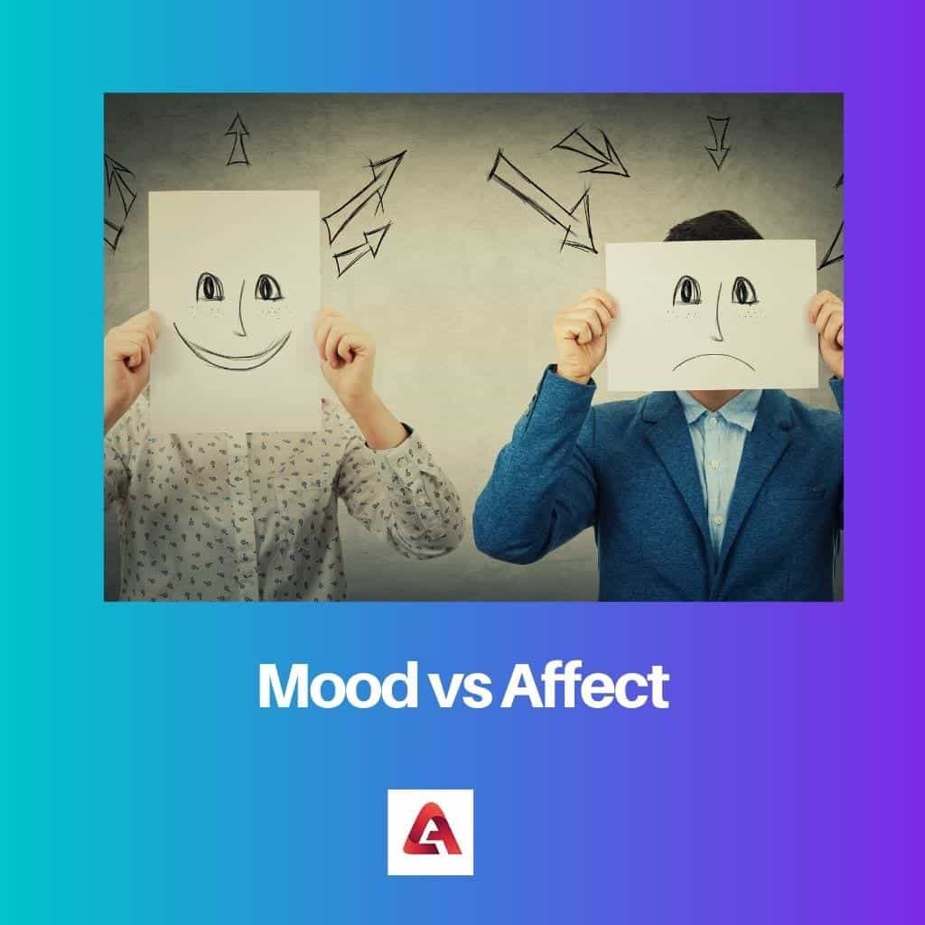 Διάθεση vs Affect: Διαφορά και σύγκριση