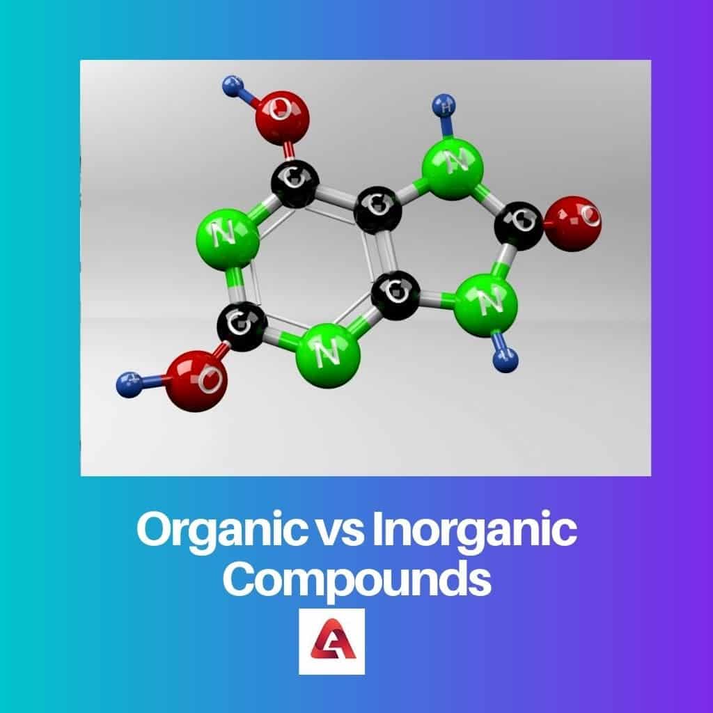 Orgaanilised vs anorgaanilised ühendid