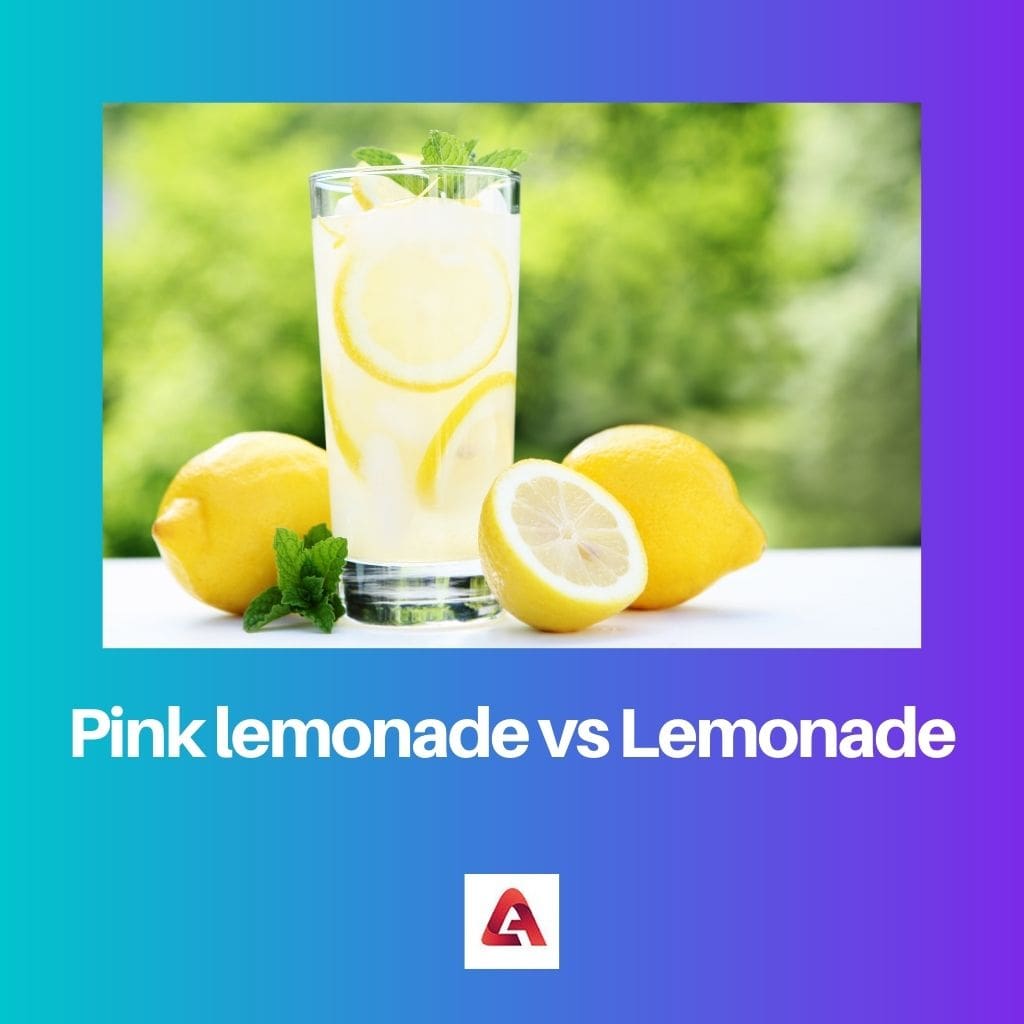 Růžová limonáda vs limonáda