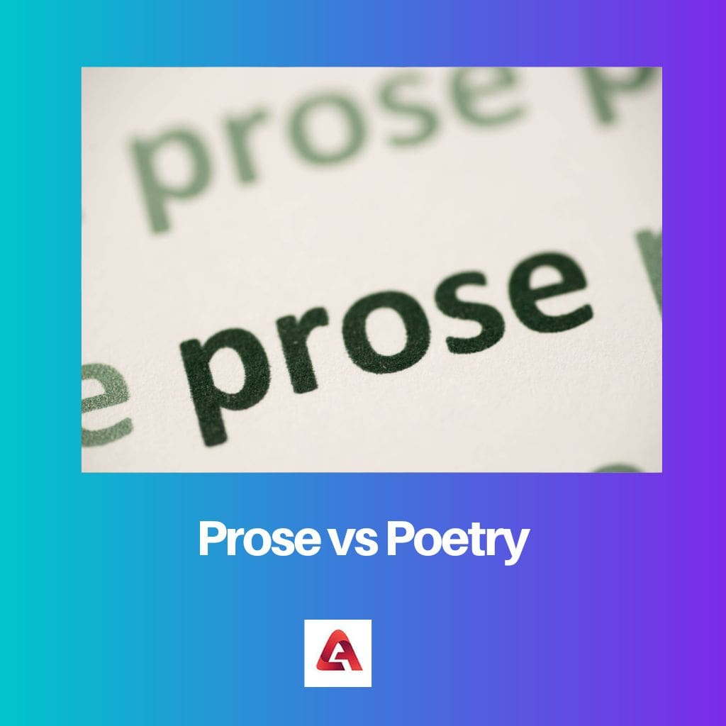 Prose vs Poetry 1