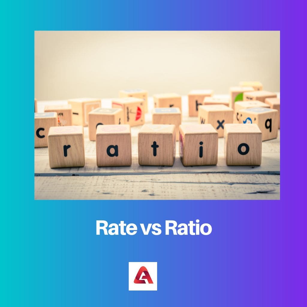Tasa vs Ratio