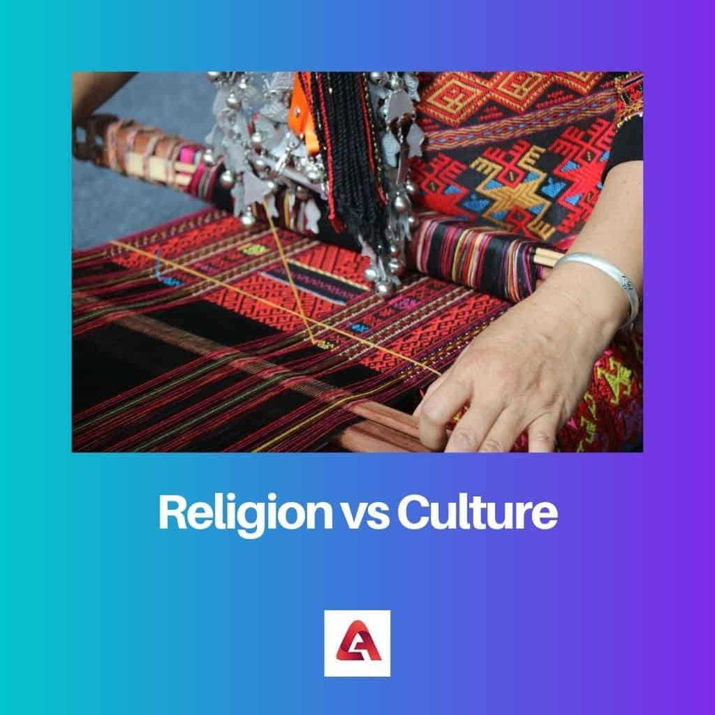 Difference Religion And Culture