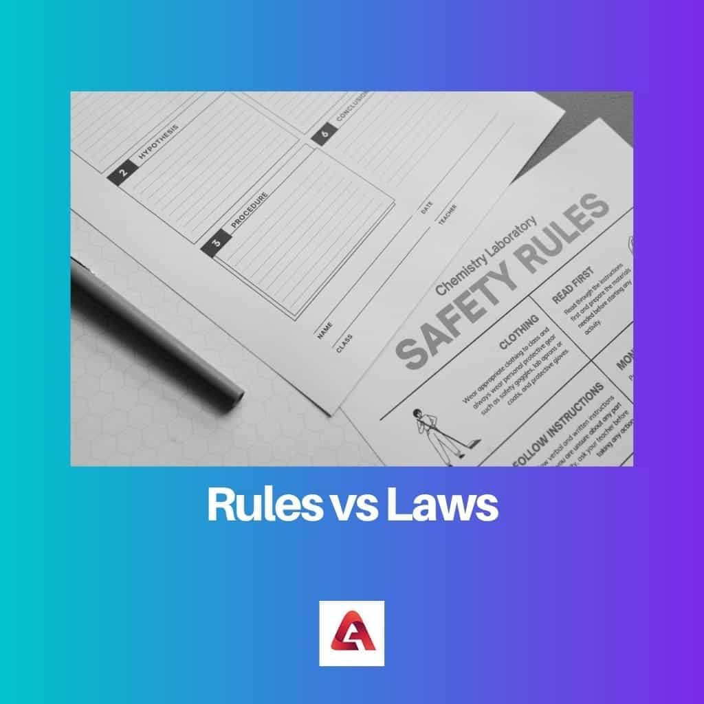 Rules Vs Laws Difference And Comparison