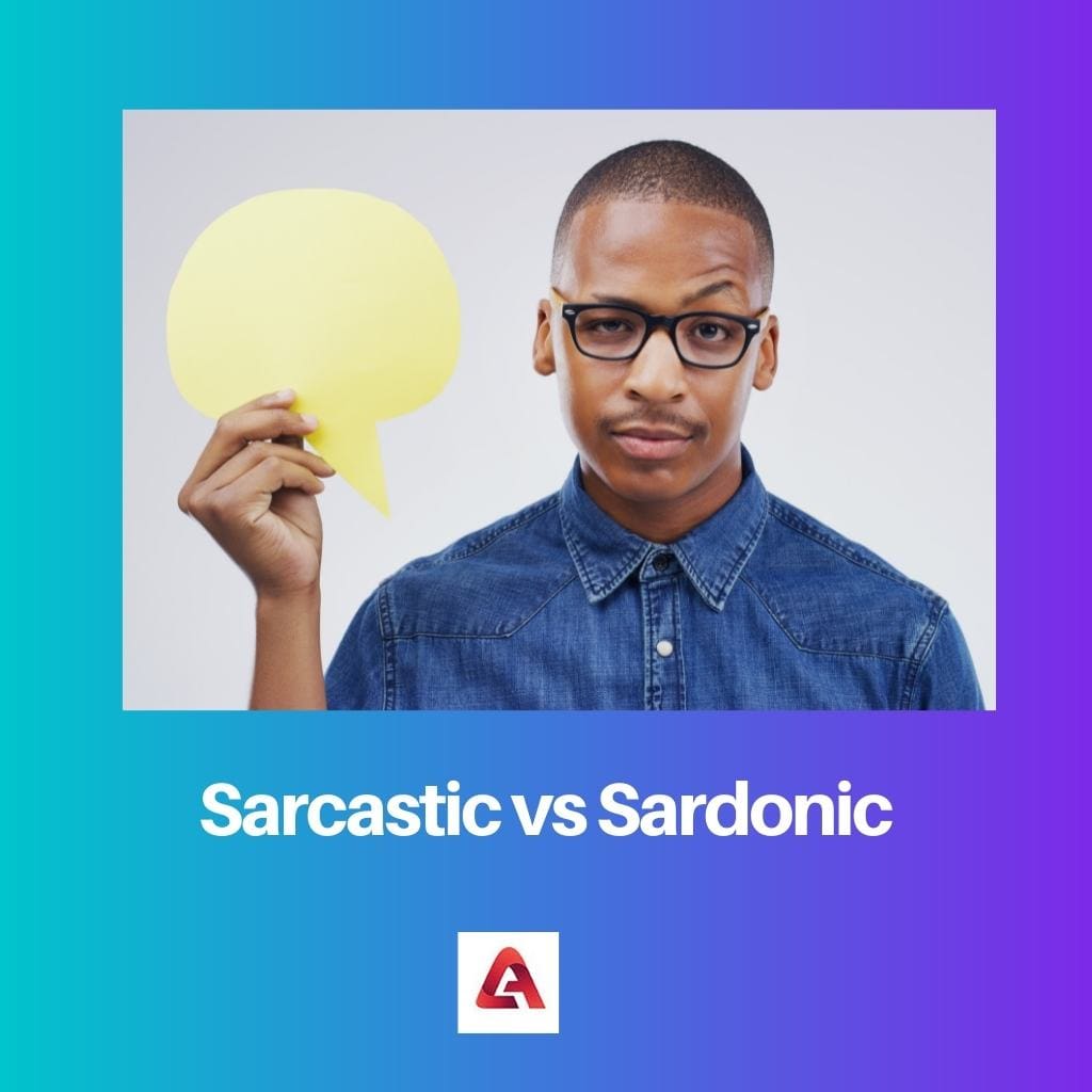 Sarcastico vs sardonico