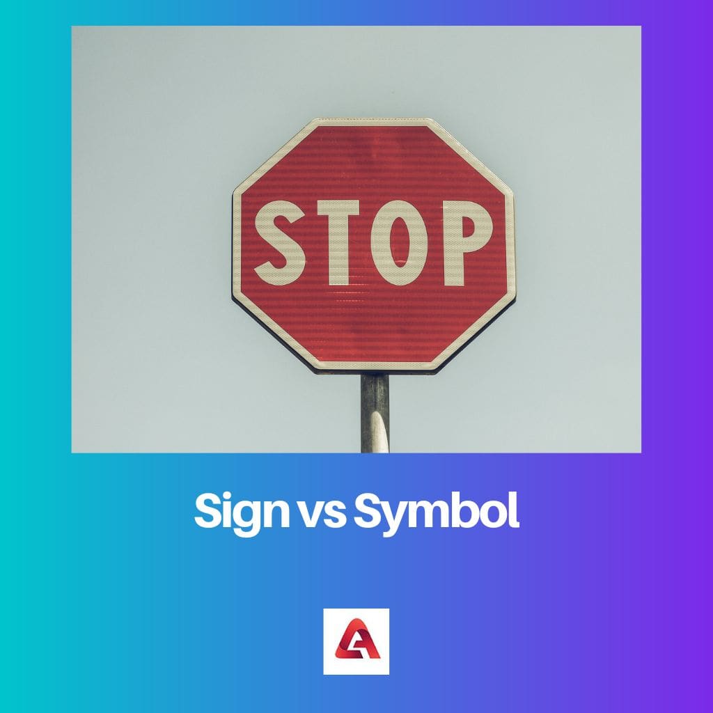 Знак против символа