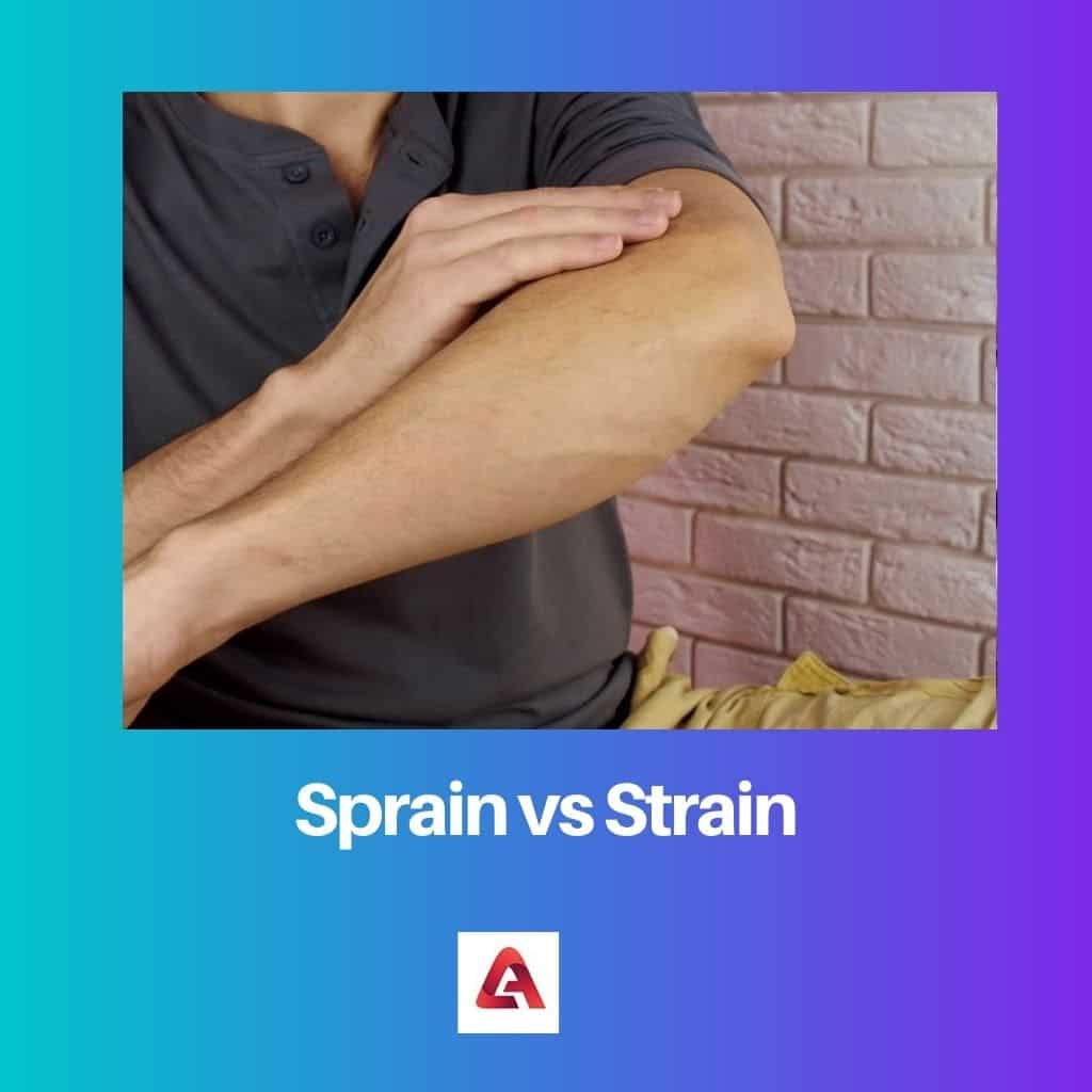 Difference Between Sprain And Strain 3262