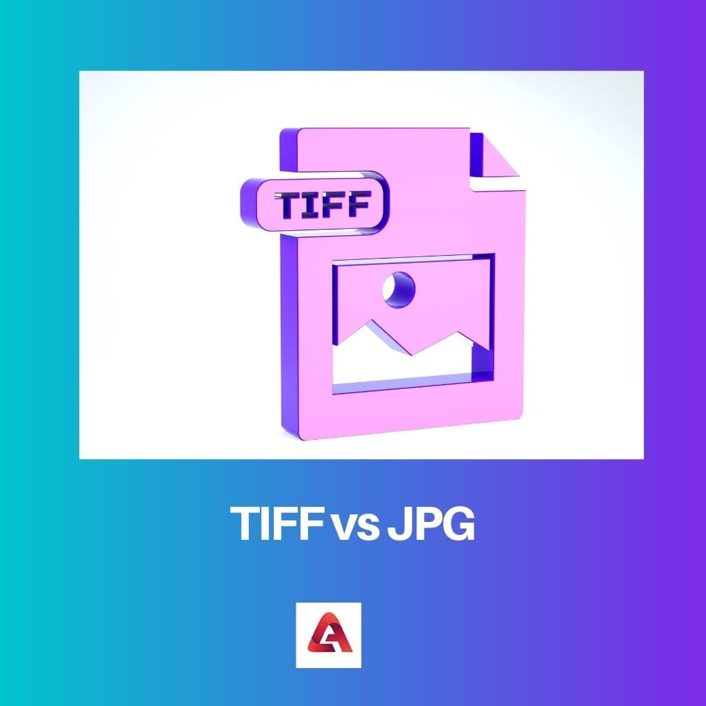 TIFF vs JPG