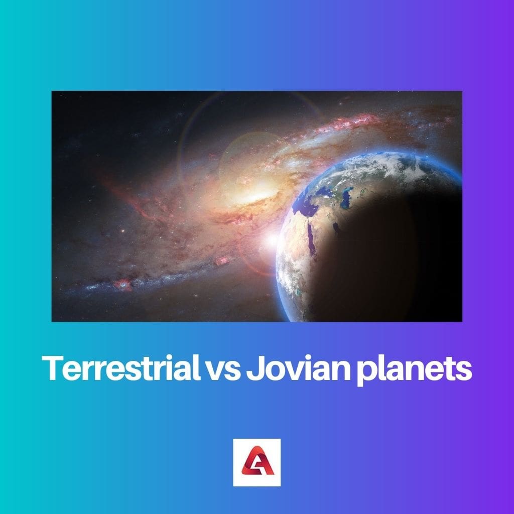 ดาวเคราะห์ภาคพื้นดิน vs ดาวเคราะห์ Jovian