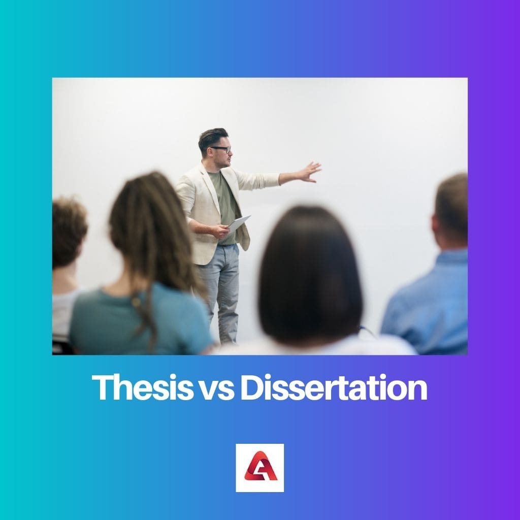 Tese vs Dissertação